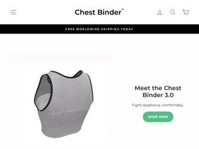 'chestbinder.co' screenshot