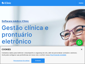 'iclinic.com.br' screenshot