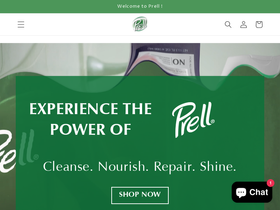prell.com homepage screenshot