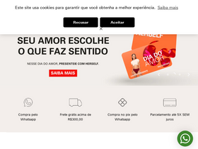 'herself.com.br' screenshot