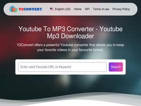 'y2convert.net' screenshot