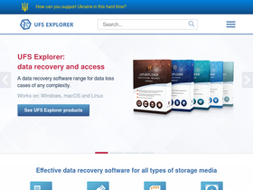 'ufsexplorer.com' screenshot