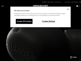 'urbanears.com' screenshot