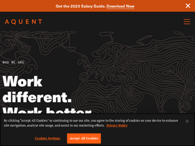 'aquent.com' screenshot