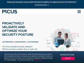 'picussecurity.com' screenshot