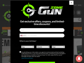 'gunzonedeals.com' screenshot