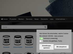 'prosol-farben.de' screenshot