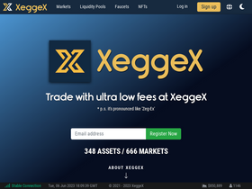 'xeggex.com' screenshot