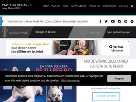 'marthadebayle.com' screenshot