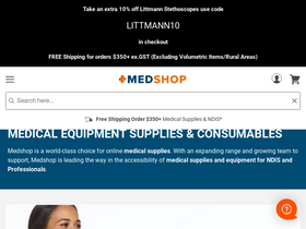 'medshop.com.au' screenshot