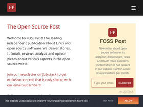 'fosspost.org' screenshot