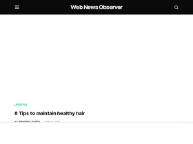 'webnewsobserver.com' screenshot