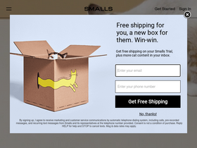 'smalls.com' screenshot