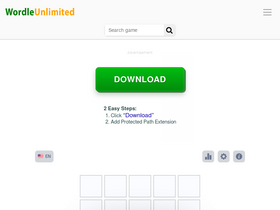 'wordleunlimited.io' screenshot