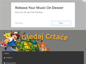 'gledajcrtace.xyz' screenshot