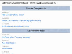 'webextension.org' screenshot