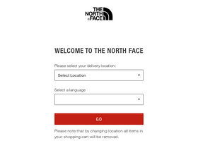 'thenorthface.eu' screenshot