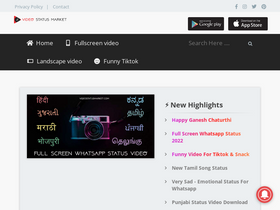 'videostatusmarket.com' screenshot