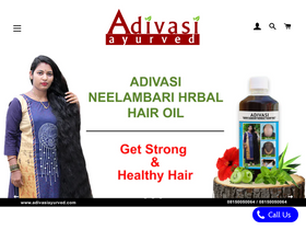 ADIVASI NEELAMBARI HERBALS homepage screenshot