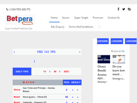 'betpera.com' screenshot