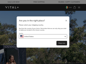 VITAL+ homepage screenshot