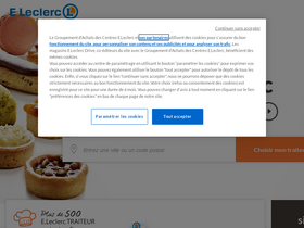 'traiteur.leclerc' screenshot