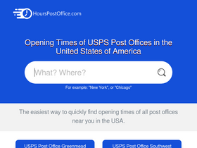 'hourspostoffice.com' screenshot
