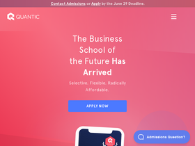 'quantic.edu' screenshot