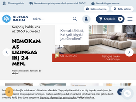'gintarobaldai.lt' screenshot