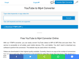 'ytmp4.io' screenshot