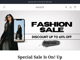 zova51.store homepage screenshot
