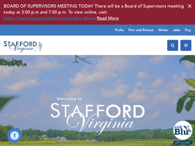 'staffordcountyva.gov' screenshot