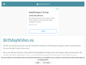 'birthdaywishes.eu' screenshot