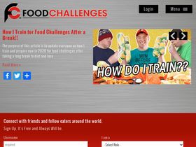 'foodchallenges.com' screenshot