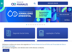 'aguasdemanaus.com.br' screenshot