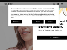 'clinique.de' screenshot