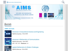 'aimsciences.org' screenshot