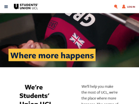 'studentsunionucl.org' screenshot