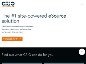 'clinicalresearch.io' screenshot