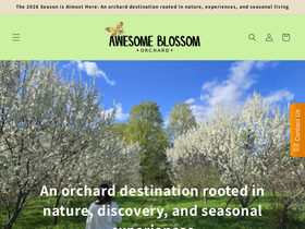 awesomeblossomorchard.ca homepage screenshot