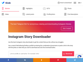 'igrab.online' screenshot