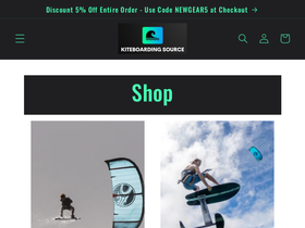 kiteboardingsource.com homepage screenshot