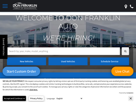 'donfranklinauto.com' screenshot