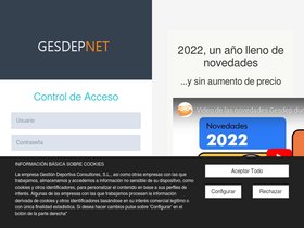 'gesdep.net' screenshot