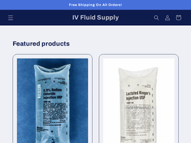 ivfluidsupply.com homepage screenshot