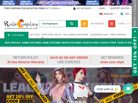 'rolecosplay.com' screenshot