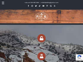 'milehidistilling.com' screenshot