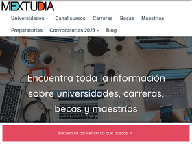 'mextudia.com' screenshot