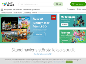 'toyspace.se' screenshot