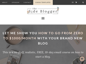 'thesideblogger.com' screenshot